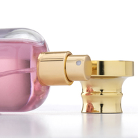 Bouteille de parfum personnalisée en forme de cylindre vide de luxe de 50ML avec pulvérisateur à pompe boîte de divers bouchons-entièrement personnalisable