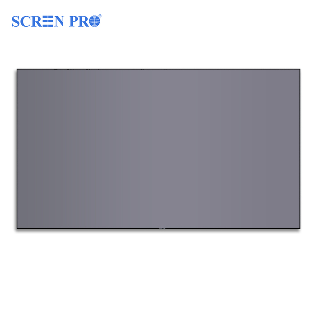 SCREENPRO 84"~150" 4K /8K HD Grey Crystal /Black Diamond ALR Fixed Frame Projection Screens for Short/ Long Throw Projectors