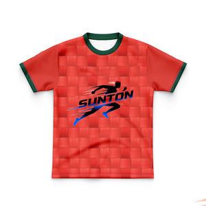 Camiseta Deportiva de Manga Corta para Niños, Transpirable, para Entrenamiento, Diseño Mustang de la NRL, Color Oliva - Product Image 3