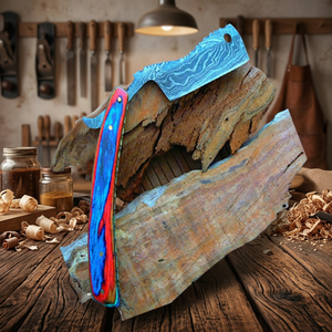 ASAP Sustainable Premium Damascus Stainless Steel Wet Shaving <b>Razor</b> for Men Foldable Wood Handle <b>Single</b> <b>Blade</b> Barber Shop Use - Product Image 2