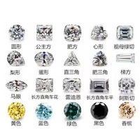Moissanite de laboratoire taille ovale 1 carat couleur D blanc 2-10x4-14mm Effet de couleur/feu Certifié par un tiers Pierres précieuses en vrac de qualité supérieure