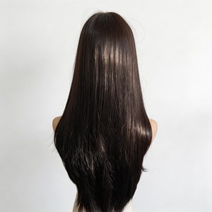 วิกผมสไตล์ซอฟต์, <span class=keywords><strong>ผม</strong></span><span class=keywords><strong>ยาว</strong></span>ตรงแสกกลาง, หมวกคลุม<span class=keywords><strong>ผม</strong></span><span class=keywords><strong>แบบ</strong></span>โลลิต้า, ทรงผมแบบเลเยอร์ - Product Image 6