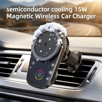 Support de charge magnétique sans fil 15W avec dissipation thermique semi-conductrice, lumière RGB respirante et contrôle tactile – Commande en gros