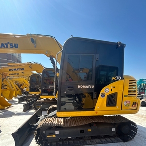 Miniexcavadora Komatsu PC70 Usada, Excavadora Hidráulica de 6.5 Toneladas, Motor, Bomba y Válvulas Originales de Japón, Máquina de Construcción - Product Image 2