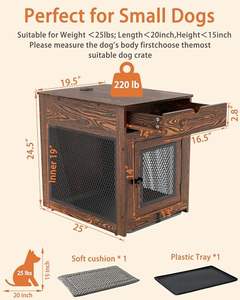 Étagère murale pour micro-ondes en métal et en bois avec porte-revues et plateau coussin - Product Image 2