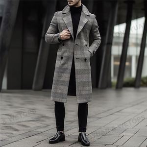 เสื้อโ<span class=keywords><strong>ค</strong></span>้ทแฟชั่นสำหรับผู้ชายทรงโอเวอ<span class=keywords><strong>ร</strong></span>์ไซส์ของ2024เสื้อโ<span class=keywords><strong>ค</strong></span>้ทเท<span class=keywords><strong>ร</strong></span>นช์โ<span class=keywords><strong>ค</strong></span>้ทสีเทากระดุมสองแถวสำหรับผู้ชาย - Product Image 5