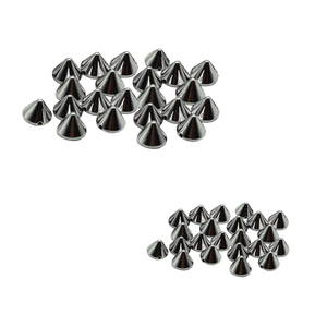 Clous coniques argentés OEM, clous punk pour vêtements, vestes en cuir, chaussures, sacs, rivets pour bricolage - Product Image 6