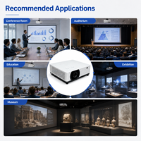 Projecteur laser LCD à courte focale WUXGA de 7800 lumens pour l'éducation, les musées, les expositions et les installations