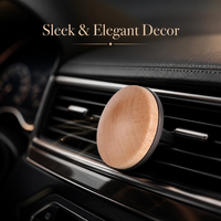 Diffuseur d'aromathérapie de luxe en bois de noyer pour voiture, clip magnétique pour huiles essentielles, désodorisant d'air, parfum d'intérieur automobile, décoration longue durée
