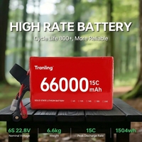 Batterie Li-ion haute énergie 3,7 V 66000 mAh 2025, directement de l'usine, pour drones et jouets télécommandés, pour applications à haute puissance