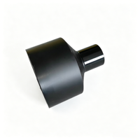 Manchon de réduction S160*63MM SDR11 poli PE 100, traitement de surface lisse, pour connexion à bride eau/gaz souterraine