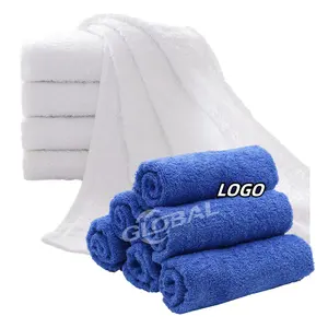 Özel Logo klasik düz yumuşak yüksek emici plaj spor spa hediye kutusu için duş için 100% pamuk havlu seti