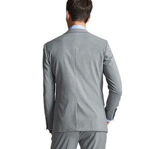 Elegante <span class=keywords><strong>Traje</strong></span> <span class=keywords><strong>Gris</strong></span> de 3 Piezas para <span class=keywords><strong>Hombre</strong></span>, Diseño Personalizado de Alta Calidad, Corte Entallado, Modelo YF022 - Product Image 4