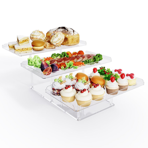 Gaojian Acrylique Cupcake Buffet Dessert Table Affichage Rehausseurs Stands Tier Service Plateaux Titulaire pour les Mariages Baby Shower Tea Party - Product Image 6