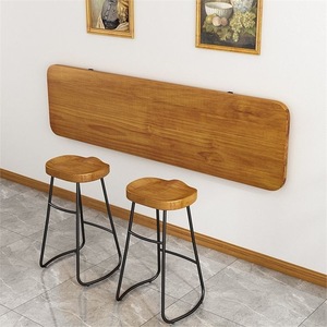 Mesa de Bar Plegable de Madera Maciza para Montar en la Pared, Escritorio Rectangular para el Hogar o Estudio, Ideal como Mesa de Café - Product Image 2
