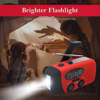 Multifunctional FM Radio Outdoor Emergency Hand-crank Generator Solar Mobile Phone Charging Lighting Table Lamp