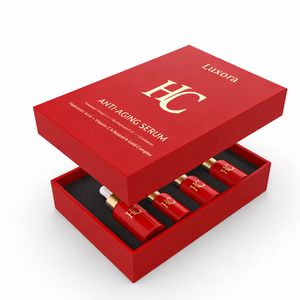 Caja de Embalaje Cosmético Personalizada de Año Nuevo, Caja con Tapa y Base para Kit de Cuidado de la Piel Premium, Caja Suave al Tacto, Impresión Personalizada de Fábrica - Product Image 1