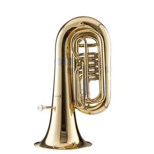 <span class=keywords><strong>Tuba</strong></span> de Latón con Cuatro Válvulas Planas Electroforéticas Doradas, <span class=keywords><strong>Tuba</strong></span> Convertible a <span class=keywords><strong>Bajo</strong></span> - Product Image 3