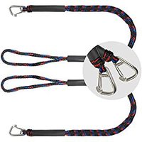 Laisse de surf tressée élastique, corde d'amarrage avec boucle automatique, accessoires marins en polyester pour yacht et surf, capacité de charge 20 kg