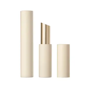 Pabrik HUIHO grosir 11.1mm wadah lipstik kemasan kosmetik logam aluminium mewah wadah Lipstik Mini Bevel kosong