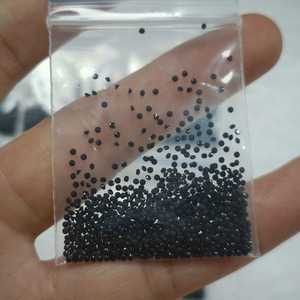 Piedra Preciosa Suelta de Espinela Negra Natural, Corte Redondo, Tamaño Pequeño de 0.9mm a 2mm, para Joyería - Product Image 3