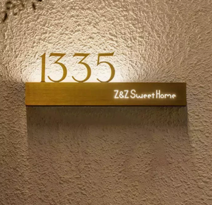 ป้ายบอกทิศทาง ป้ายเลขชั้น ป้ายเลขห้อง ป้ายติดผนัง สำหรับอาคาร สำนักงาน ห้างสรรพสินค้า บริการครบวงจร HFBH - Product Image 5