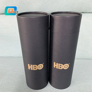 Cylinder Packaging Recycled Plastic Free Paper Tubes Cylinder Packaging For Water Bottle Custom Tube Packaging For Gift Tshirt Packaging Tube