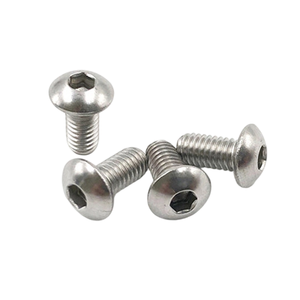 Tornillo de Cabeza Redonda con Sextavado Interno ISO7380 de Acero Inoxidable M2/M2.5/M3/M4/M5/M6/M8/M10/<span class=keywords><strong>M12</strong></span>, Tornillo de Cabeza de Champiñón con Hexágono Interno - Product Image 4