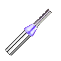 Fraise à trois lames YUFU TCT, 3 cannelures, 45HRC, en acier allié à rupture de copeaux haute vitesse, non revêtue, pour machine de gravure OEM, garantie 1 mois