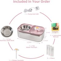 Distributeur d'eau ultra silencieux pour animaux de compagnie 3L/101oz avec pompe intelligente Fontaine d'eau automatique pour chat