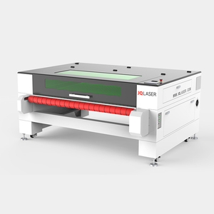 <span class=keywords><strong>Machine</strong></span> de découpe laser JQ 1610 80w 130w 150w 180w pour découpage de tissu Découpeur laser à double tête avec alimentation automatique - Product Image 1