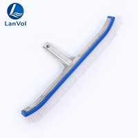 Brosse de nettoyage pour piscine LanVol – Vente en gros pour fabricants – Brosse pour fond de bassin et murs de piscine – Élimine la saleté et le mousse
