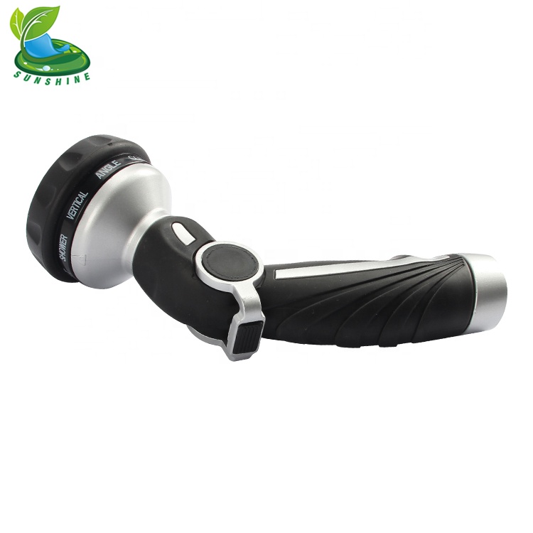 9-Pattern One Hand Control Garden Simple Twist For Water Flow Easy To Use Adjustable Hand Hose Nozzle Water Spray Nozzle