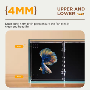 <span class=keywords><strong>Acquario</strong></span> per Betta in Vetro Ultra Bianco, Vasca per Pesci Piccoli con Isolamento, Combinazione Multi-Griglia, Filtro Senza Cambio <span class=keywords><strong>d</strong></span>'<span class=keywords><strong>Acqua</strong></span> - Product Image 3