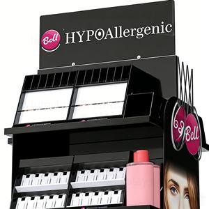 Professional Double-Sided Spinning Cosmetic Store <b>Display</b> <b>Stand</b> with Mirror & Storage Drawers Metal Floor Makeup Racks - Product Image 5