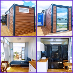 Casa Contenedor para Exportación, Embalaje de Cartón para Ensamblaje, Vivienda Temporal al Aire Libre, Oficina de Construcción Temporal, Alojamiento y Desayuno, Pared de Cortina de Vidrio Móvil - Product Image 2