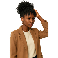 Extensions de dreadlocks Goddess Locs en cheveux humains texturés, interlockées, tailles moyennes