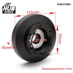 Adaptateur de moyeu court pour <span class=keywords><strong>volant</strong></span> en aluminium HUB Sports 21 mm, kit de moyeu pour <span class=keywords><strong>Mercedes</strong></span> Benz <span class=keywords><strong>W123</strong></span> W124 W126 W201 190E HUB-K195H - Product Image 2