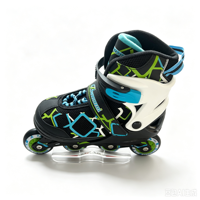 Chaussures de roller en ligne d'extérieur intéressantes avec 4 roues en PU, conçues pour une protection intégrale et une sécurité accrue lors de la patinage