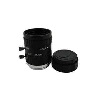 프라임 산업용 렌즈 2/3 시리즈 25mm 초점 거리 2.8-16 조리개 저왜곡 수동 조리개 10MP