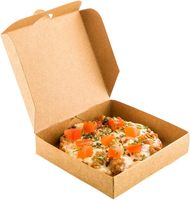 Caja de Embalaje Rectangular de Papel Kraft Reciclado Desechable, Apta para Microondas, Biodegradable, Resistente a los Rayos UV, para Comida para Llevar, Picnic, Bento