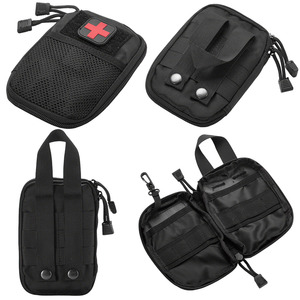 Bolsa Tática de Poliéster para Cintura, Kit de Primeiros Socorros Bordado e Manual de Emergência para Sobrevivência ao Ar Livre, Ferramenta Médica EDC - Product Image 2