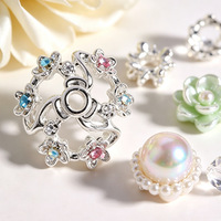 Nouvelle Collection : Entretoises Personnalisées en Alliage Électroplaqué en Forme de Fleur, Ornées de Breloques Vintage DIY Cœur, Couronne et Étoile pour Bijoux