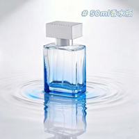 Flacon de parfum de luxe en verre, emballage cosmétique personnalisé, vide, transparent, givré, ambre, rose, noir, or, design de marque, neuf, avec bouchon à vis, 50 ml