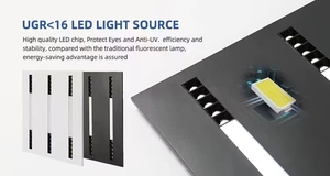 Iproi giá tốt trường học bệnh viện Đèn văn phòng 60x60 120x60 600x600 Trần thương mại nướng <span class=keywords><strong>LED</strong></span> bảng điều chỉnh ánh sáng đèn - Product Image 4