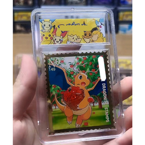 Nouvelle carte métallique en gros pour jeux <span class=keywords><strong>de</strong></span> société, cadeau artistique, carte <span class=keywords><strong>rare</strong></span> Pokémon 30e anniversaire, mascotte <span class=keywords><strong>de</strong></span> bande dessinée Pokémon - Product Image 1