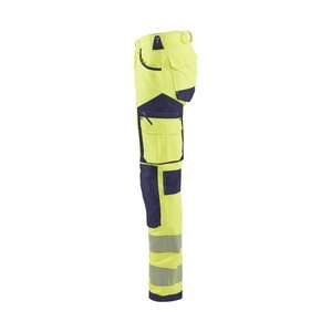 BLAKLADER - 119716423389C156 Pantalon haute visibilité extensible dans les 4 sens sans poches à clous Jaune/Bleu marine HI-VIS WORKWEAR - Product Image 5