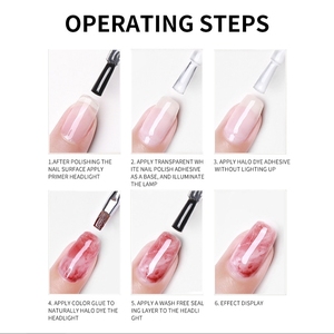 <span class=keywords><strong>Gel</strong></span> de Uñas Degradado de 8ml, Esmalte de Uñas Transparente de Secado Rápido, <span class=keywords><strong>Gel</strong></span> UV para Manicura Profesional - Product Image 4