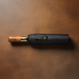 Full-Automatic Top Quality Cheap Mini Compact Auto Double Layer Folding <b>Umbrella</b> for the Rain With Logo - Product Image 1