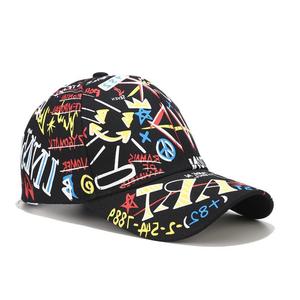 European and American Graffiti Image Baseball <strong>Cap</strong> Street <strong>Shooting</strong> Hip-hop Sunscreen <strong>Cap</strong> 100% Cotton Common for Men and Women - Product Image 5